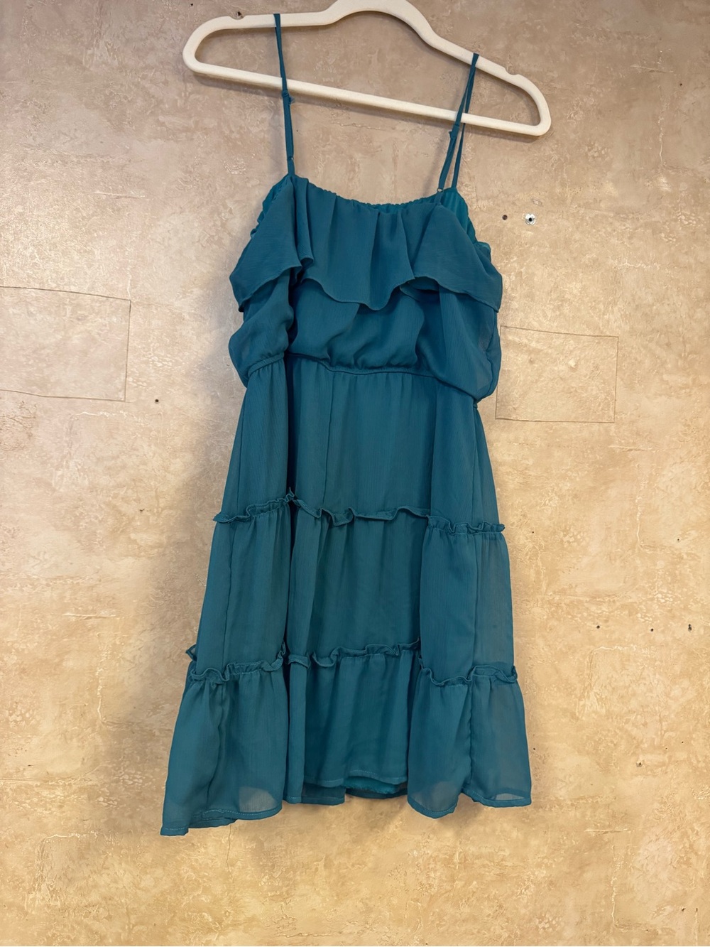 Worn Once Daytrip Teal No Sleeve Dress Size M Bust 16" Item #PHK7865 - Picture 2 of 4
